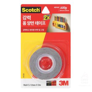 [3M] 3120 스카치강력폼양면테이프(12mm*2M)